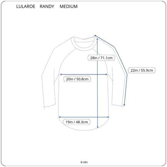 LuLaRoe Randy Baseball Shirt T-Shirt Gray Orange Green M Medium - Picture 3 of 11